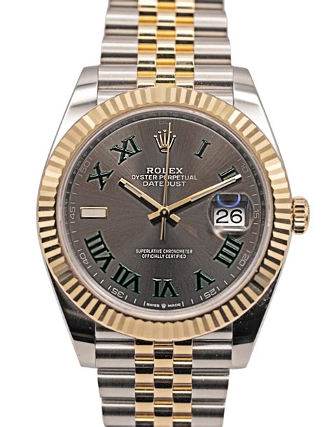 rolex jubilee datejust two-tone men& 39|Rolex Datejust wimbledon two tone.